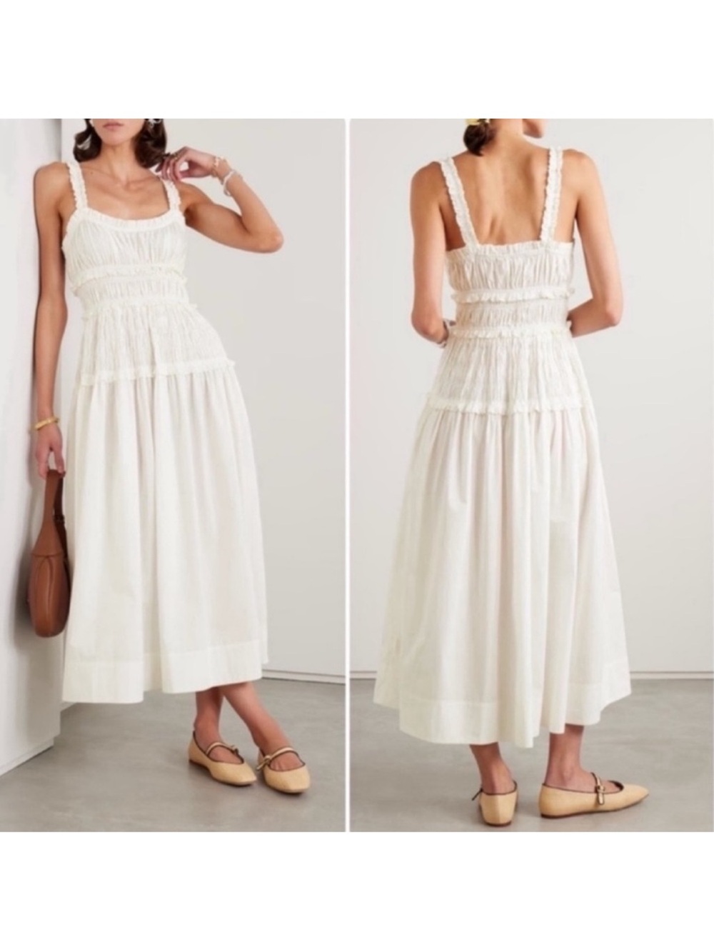 Doen Marianne Dress Ecru White
